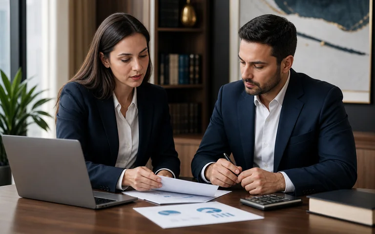 Consultoria durante análise de contrato e documentos financeiros